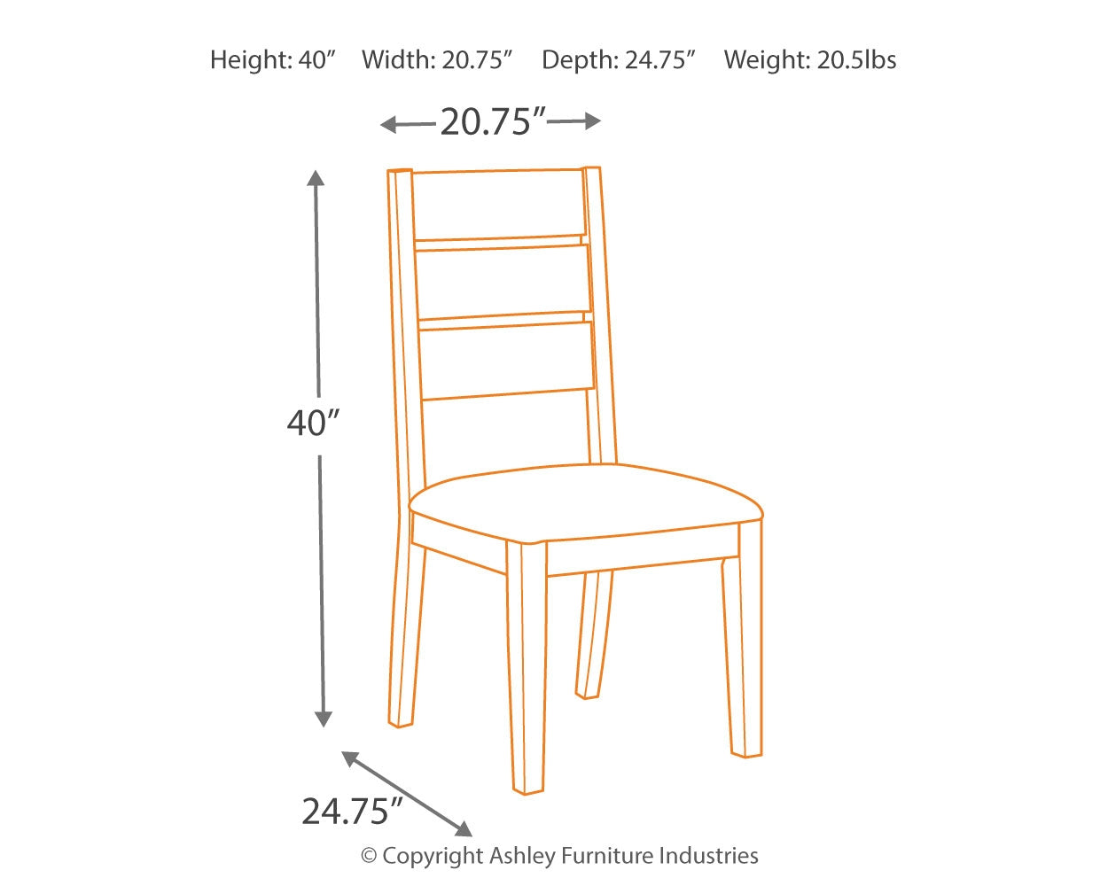Grindleburg Dining Chair - Ashley Furniture - Brunei