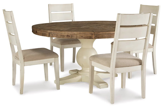 Grindleburg Dining Table and 4 Chairs with Server - Ashley Furniture - Brunei