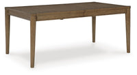 Roanhowe Dining Table and 4 Chairs;Brown