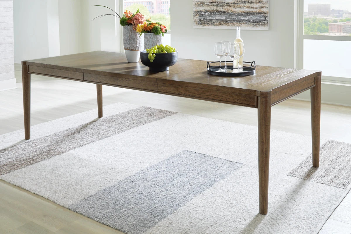Roanhowe Dining Table and 4 Chairs;Brown