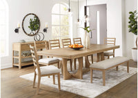 Rencott Dining Table and 6 Chairs and Bench