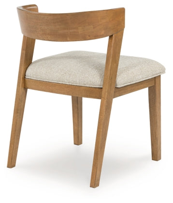 Kristiland Dining Table and 6 Chairs;Light Brown