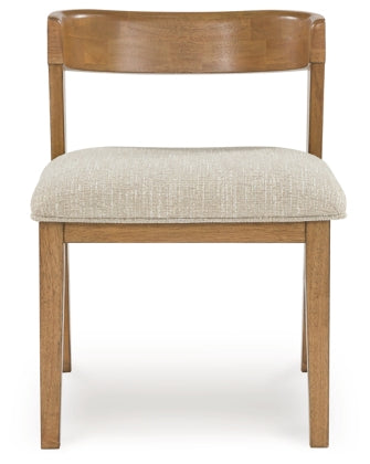 Kristiland Dining Table and 6 Chairs;Light Brown