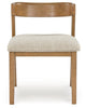Kristiland Dining Table and 6 Chairs;Light Brown