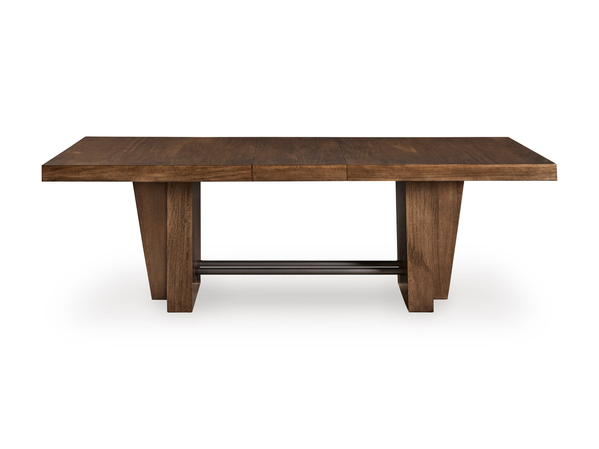 Kristiland Dining Table and 10 Chairs;Warm Brown
