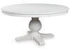 Chadworth Round Dining Room Table; White