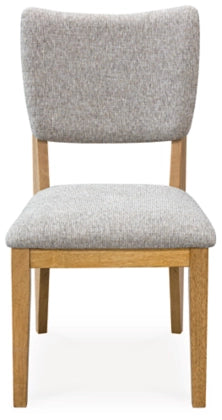 Sherbana Dining UPH Side Chair;Light Brown (Set of Two)