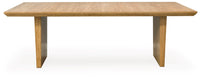 Sherbana Rectangular Extendable Dining Table;Light Brown
