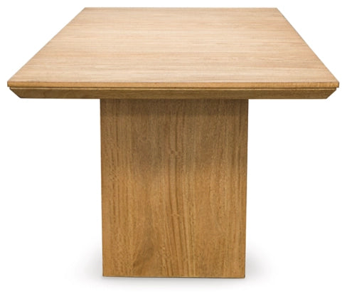 Sherbana Rectangular Extendable Dining Table;Light Brown