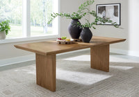 Sherbana Rectangular Extendable Dining Table;Light Brown