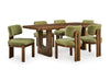 Paloma 6-Piece Dining Set;Brown