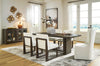 Darimore 6-Piece Dining Set;off white/Brown