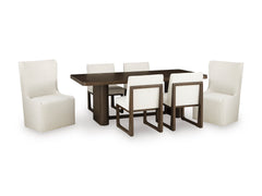 Darimore 6-Piece Dining Set;off white/Brown