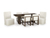 Darimore 6-Piece Dining Set;off white/Brown