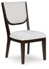 Breckington Dining UPH Side Chair; Dark Brown