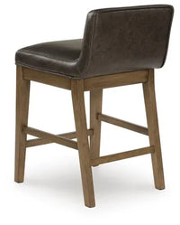 Cabalynn Upholstered Barstool;Two-Tone Brown