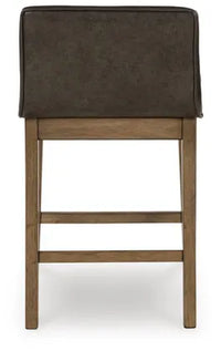 Cabalynn Upholstered Barstool;Two-Tone Brown
