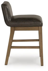 Cabalynn Upholstered Barstool;Two-Tone Brown