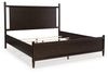 Dantenton Merlot King Panel Bed;Merlot