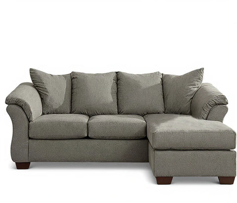 Darcy Sofa Chaise;charcoal