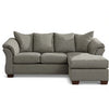 Darcy Sofa Chaise;charcoal