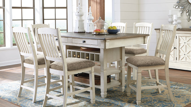 Cabalynn Dining Extension Table 8 chairs – Ashley Furniture - Brunei