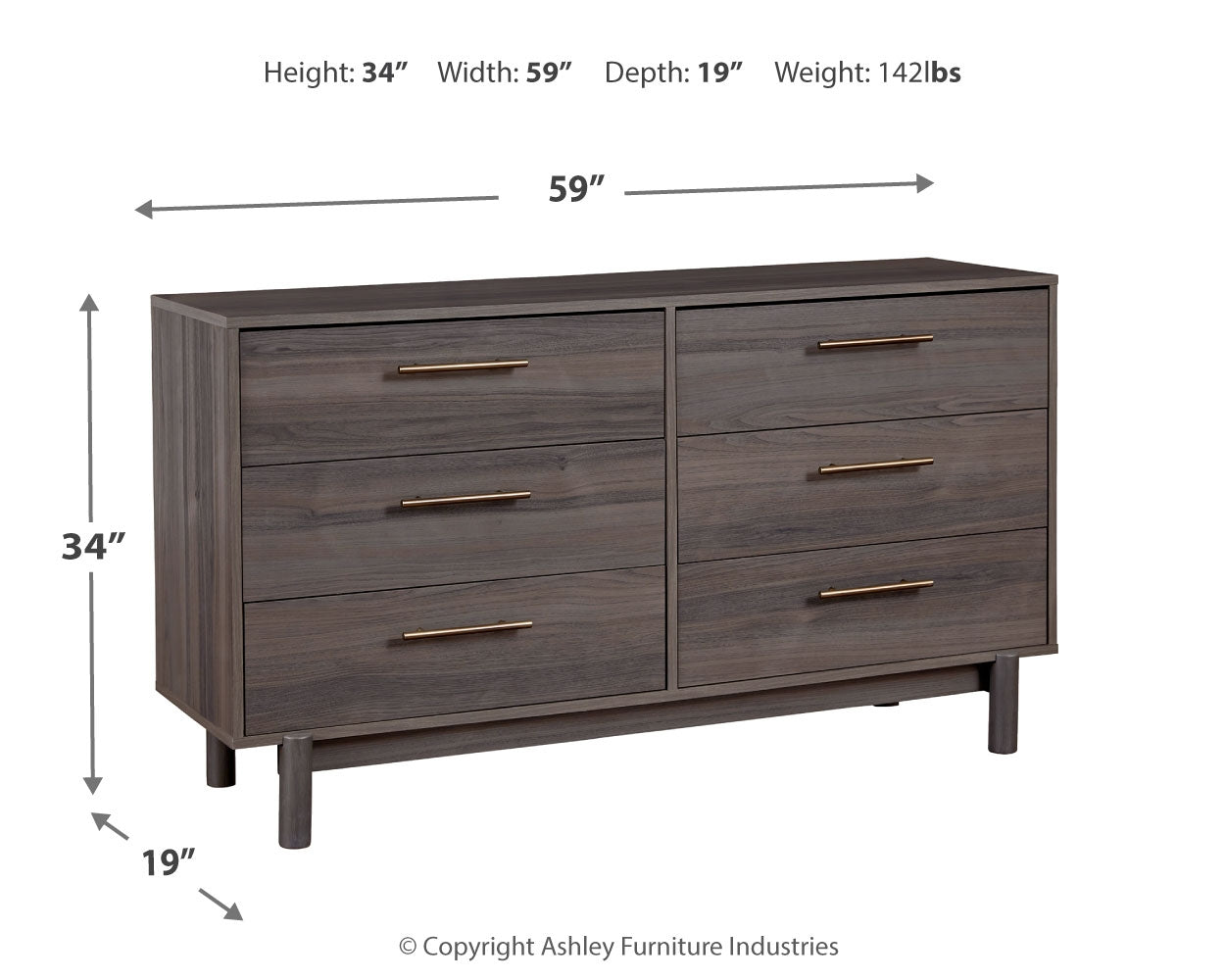 Brymont Dresser - Ashley Furniture - Brunei