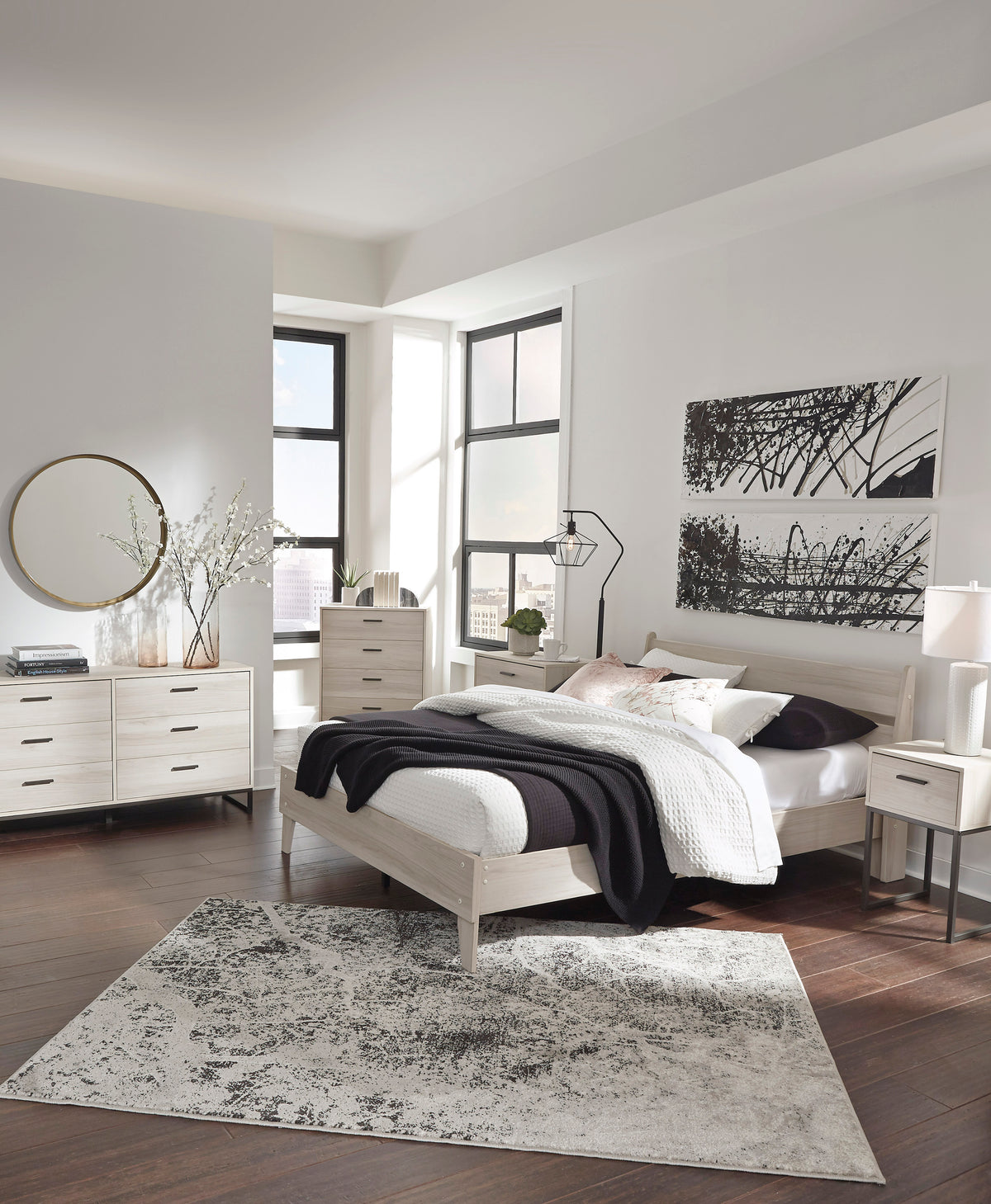 Socalle Queen Panel Platform Bed - Ashley Furniture - Brunei
