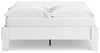 Socalle Queen Platform Bed + Headboard;Two-Tone