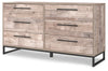 Neilsville Six Drawer Dresser