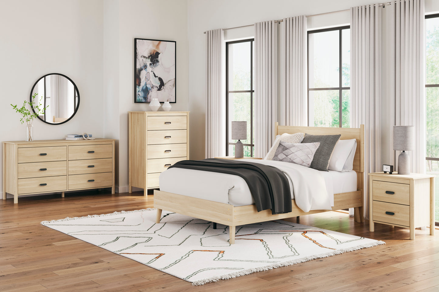Cabinella Bedroom Set;Tan