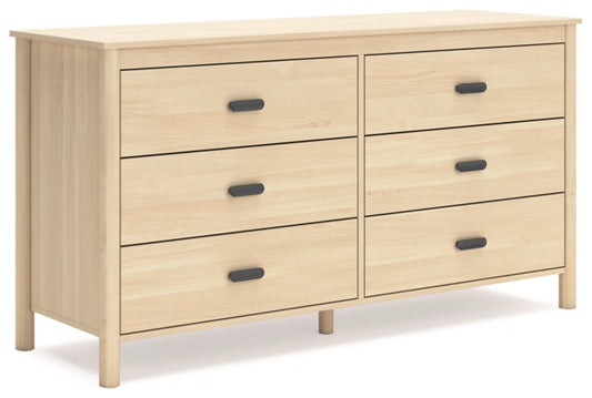 Cabinella Six Drawer Dresser;Tan