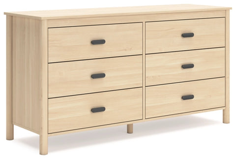 Cabinella Six Drawer Dresser;Tan