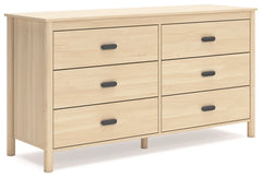 Cabinella Six Drawer Dresser;Tan