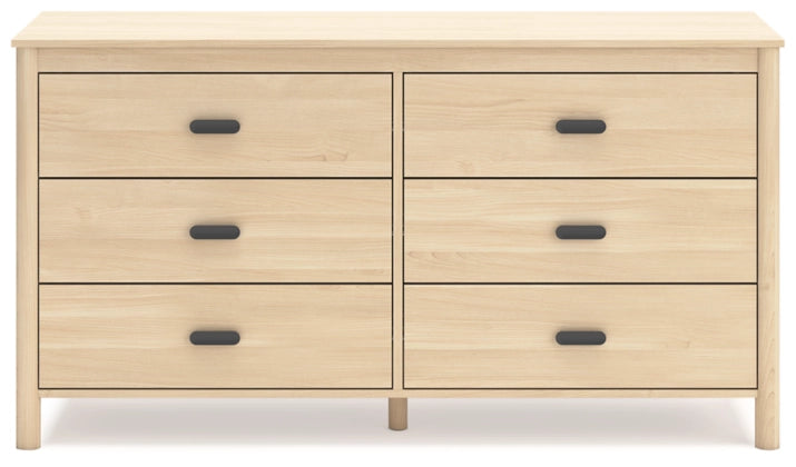 Cabinella Six Drawer Dresser;Tan