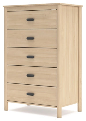 Cabinella Five Drawer Chest;Tan