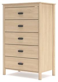 Cabinella Five Drawer Chest;Tan