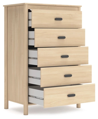 Cabinella Five Drawer Chest;Tan