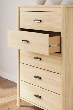 Cabinella Five Drawer Chest;Tan