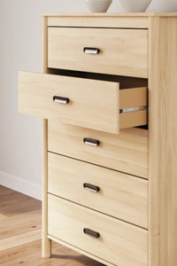 Cabinella Five Drawer Chest;Tan