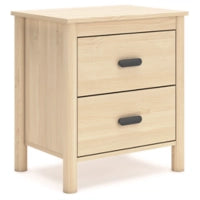 Cabinella Two Drawer Night Stand;Tan
