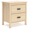Cabinella Two Drawer Night Stand;Tan