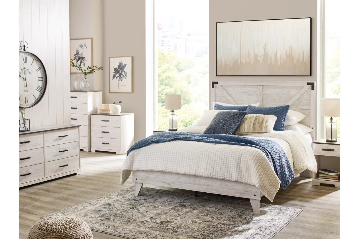 Shawburn Queen Crossbuck Panel Platform Bed