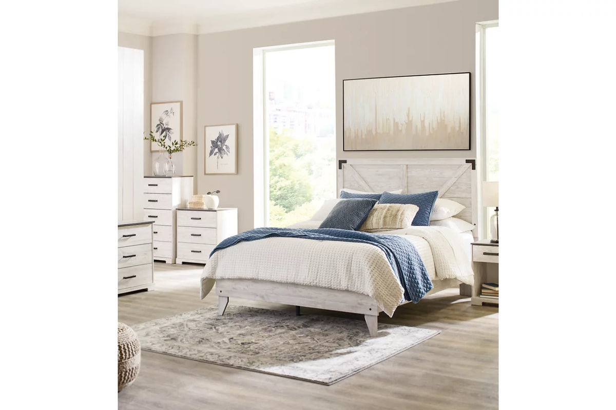Shawburn Queen Crossbuck Panel Platform Bed