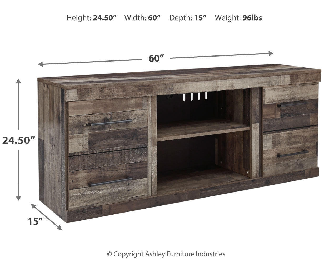Derekson 60" TV Stand - Ashley Furniture - Brunei