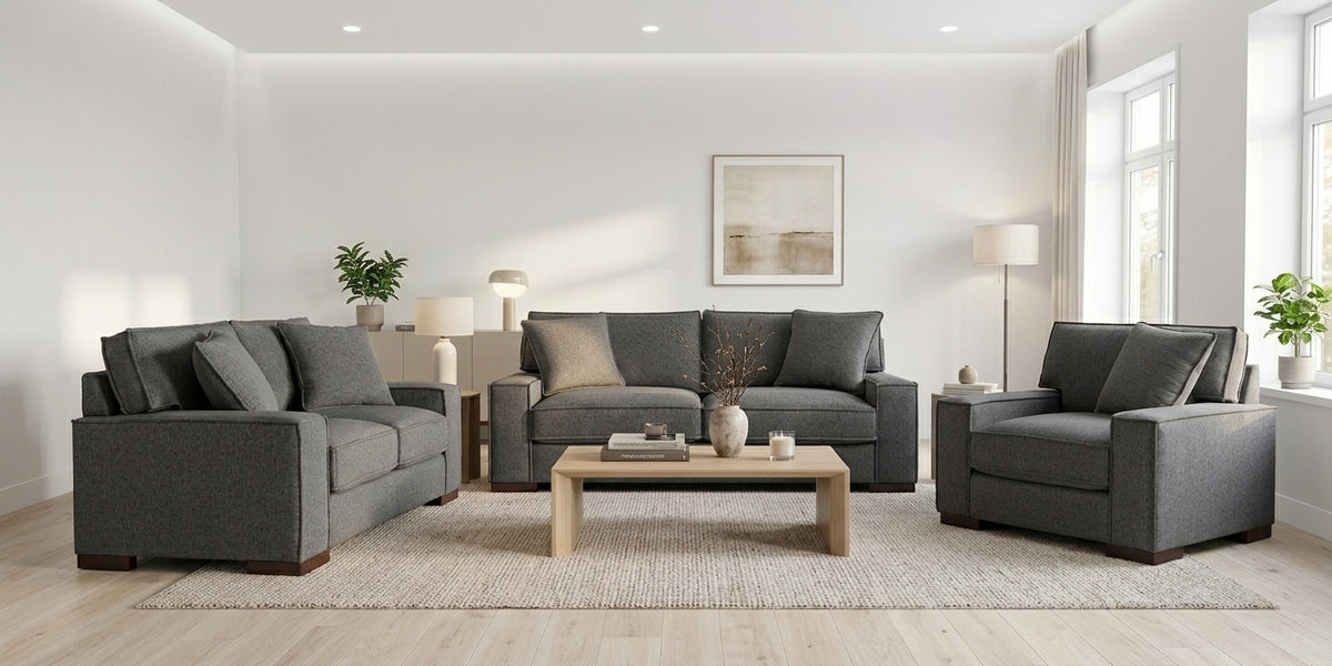 Norvaleen Sofa Set;Slate