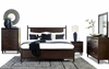 Dantenton King Panel Bedroom Set;Merlot