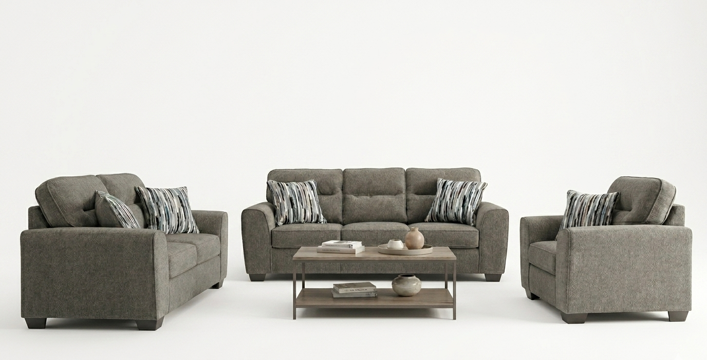 Olten sofa set;Graphite