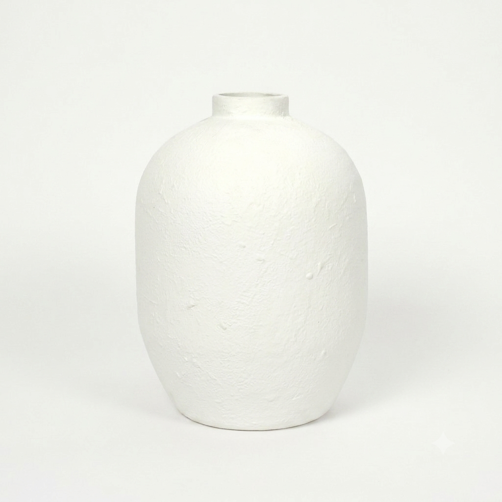 Vase(L);White