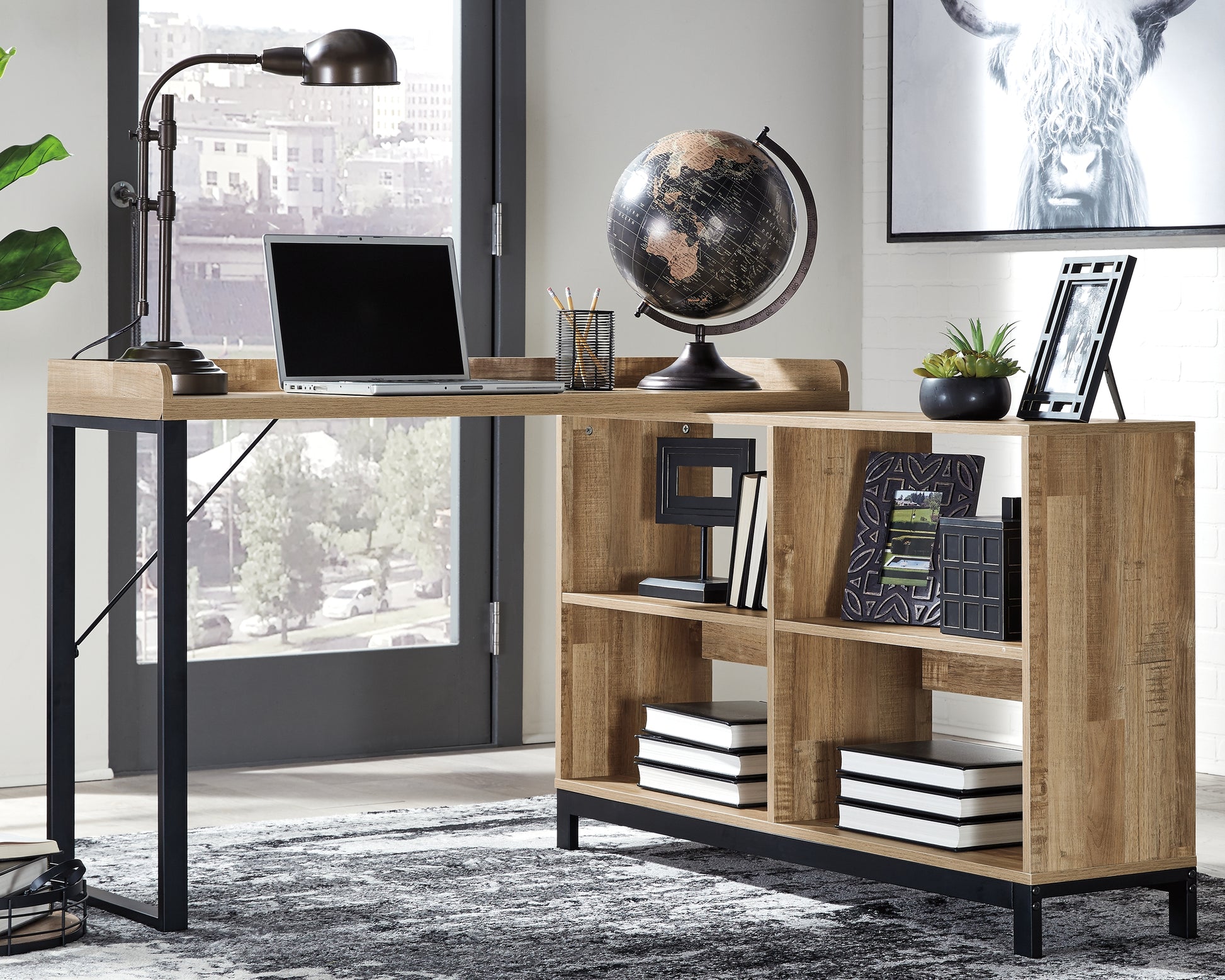 Gerdanet Home Office L-Desk - Ashley Furniture - Brunei